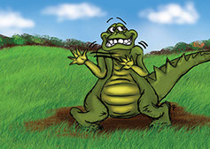 Alligator illustration by Jena M. Sorapuru-Karras. All rights reserved.