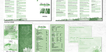  Brochure, rack card, and welcome menu design.